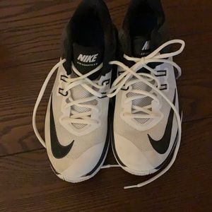 Basically brand new! Black and white classic Nikes.